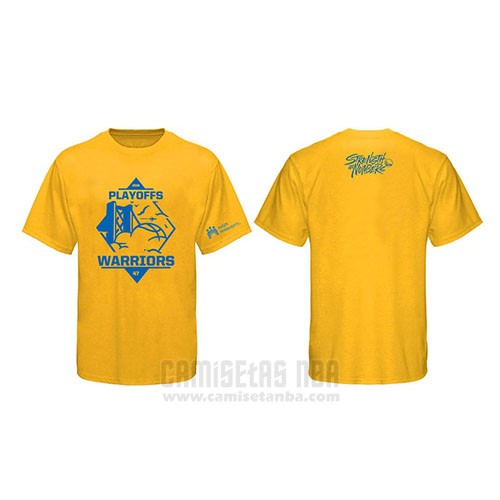 Camiseta Manga Corta Golden State Warriors Amarillo